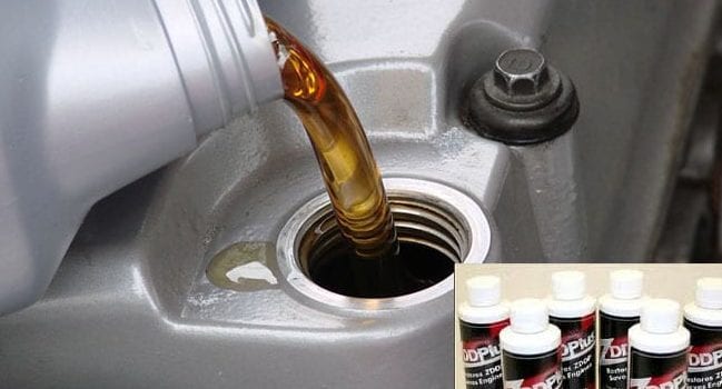 Changing oil in a car