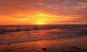 sunset shore nature Strange weather, stranger words to describe it