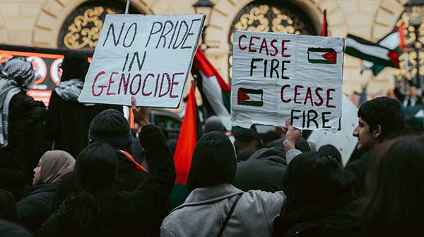Palestinian protests gaza genocide